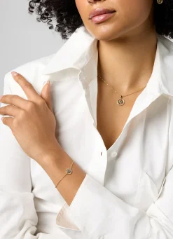 Diamond Point Geelgouden Armbanden|Armbanden Met Kleurstenen<Birthstones geelgouden armband smaragd (Mei)
