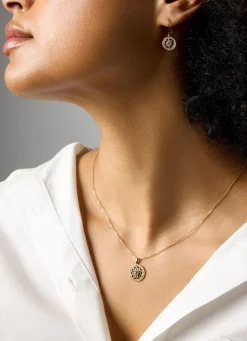 Diamond Point Losse Hangers|Geelgouden Bruidssieraden<Birthstones geelgouden hanger aquamarijn (Maart)