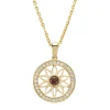 Diamond Point Losse Hangers|Geelgouden Bruidssieraden<Birthstones geelgouden hanger granaat (Januari)