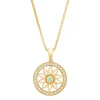 Diamond Point Losse Hangers|Geelgouden Bruidssieraden<Birthstones geelgouden hanger opaal (Oktober)