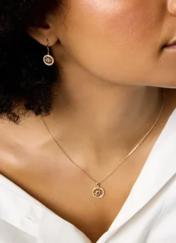 Diamond Point Geelgouden Oorsieraden|Oorsieraden Met Kleurstenen<Birthstones geelgouden oorhangers paarse amethist (Februari)