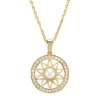 Diamond Point Losse Hangers|Geelgouden Bruidssieraden<Birthstones geelgouden parelhanger, 0.09 ct diamant (Juni)