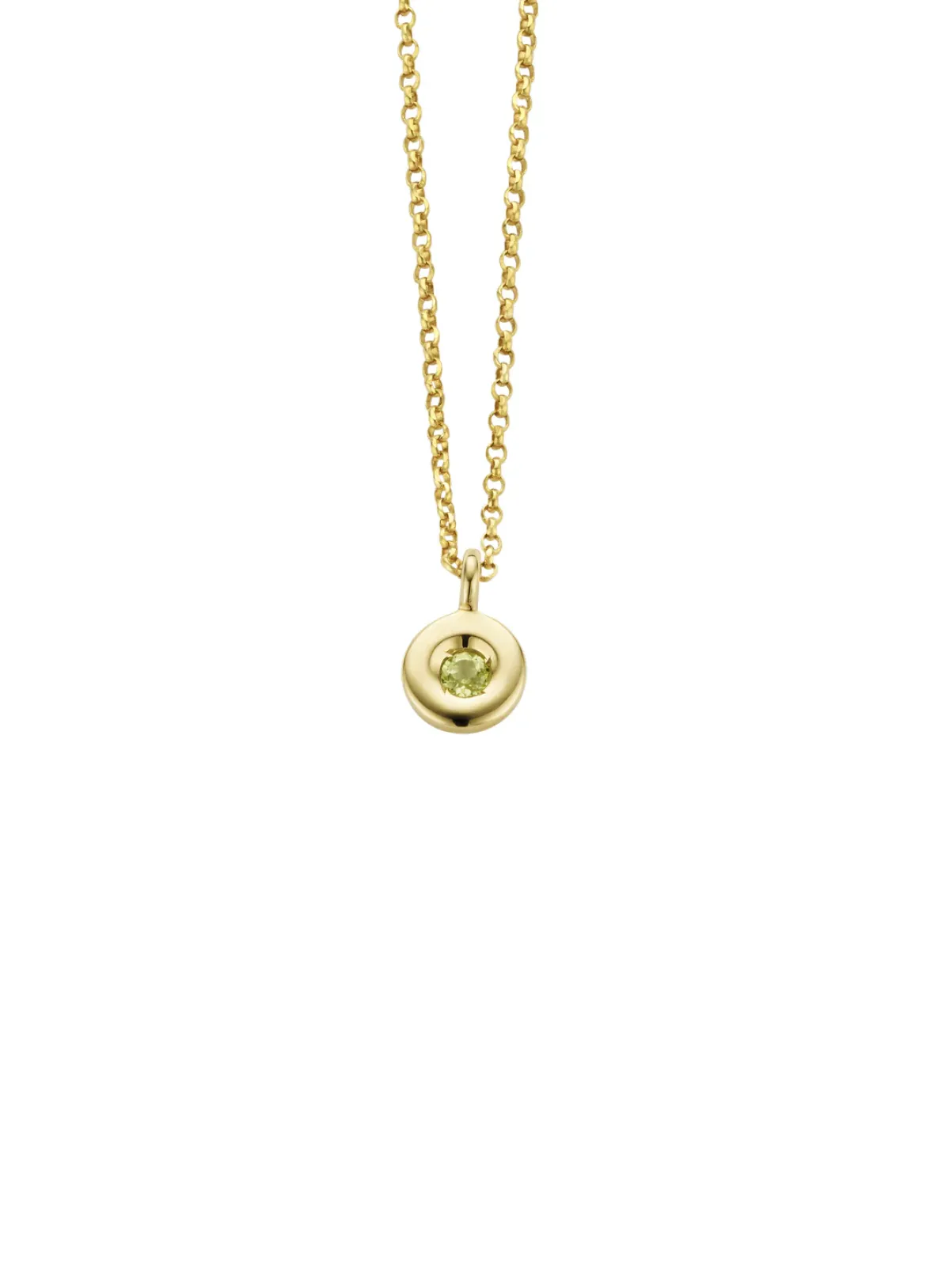 Diamond Point Colliers Met Kleurstenen<Birthstones gouden hanger met collier Augustus