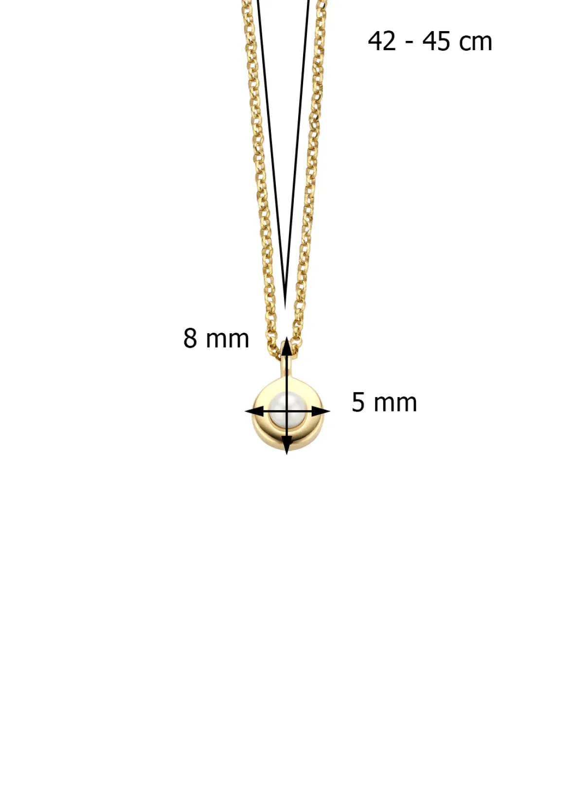 Diamond Point Colliers Met Kleurstenen<Birthstones gouden hanger met collier Juni