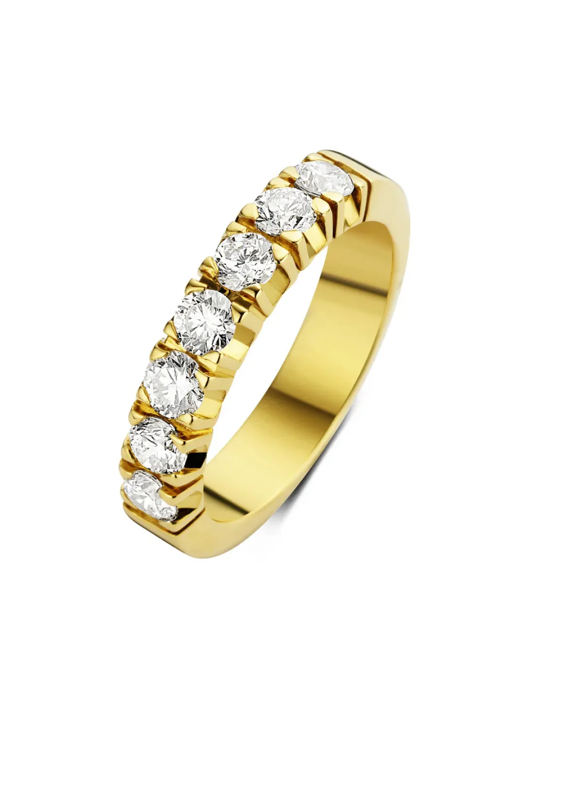 Diamond Point Alliance|Groeibriljant Ringen<Geelgouden alliance ring, 0.91 ct diamant, Groeibriljant