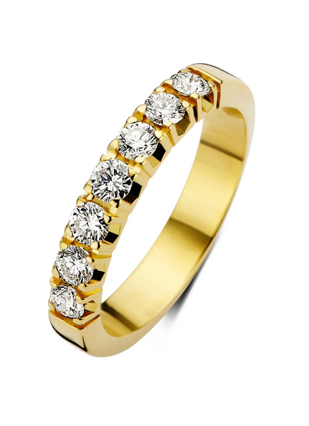 Diamond Point Alliance|Groeibriljant Ringen<Geelgouden alliance ring, 0.49 ct diamant, Groeibriljant