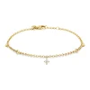 Diamond Point Geelgouden Armbanden|Diamanten Armbanden<Geelgouden armband, 0.23 ct diamant, Hearts & Arrows