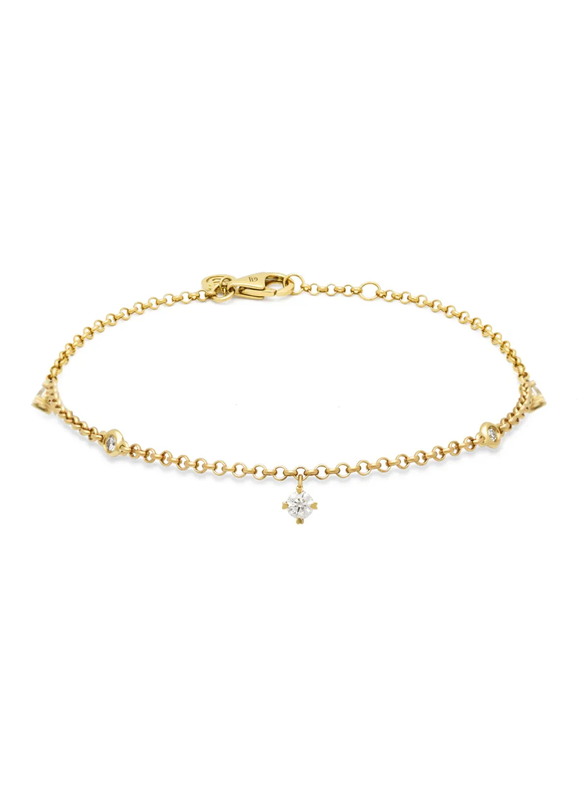 Diamond Point Geelgouden Armbanden|Diamanten Armbanden<Geelgouden armband, 0.23 ct diamant, Hearts & Arrows