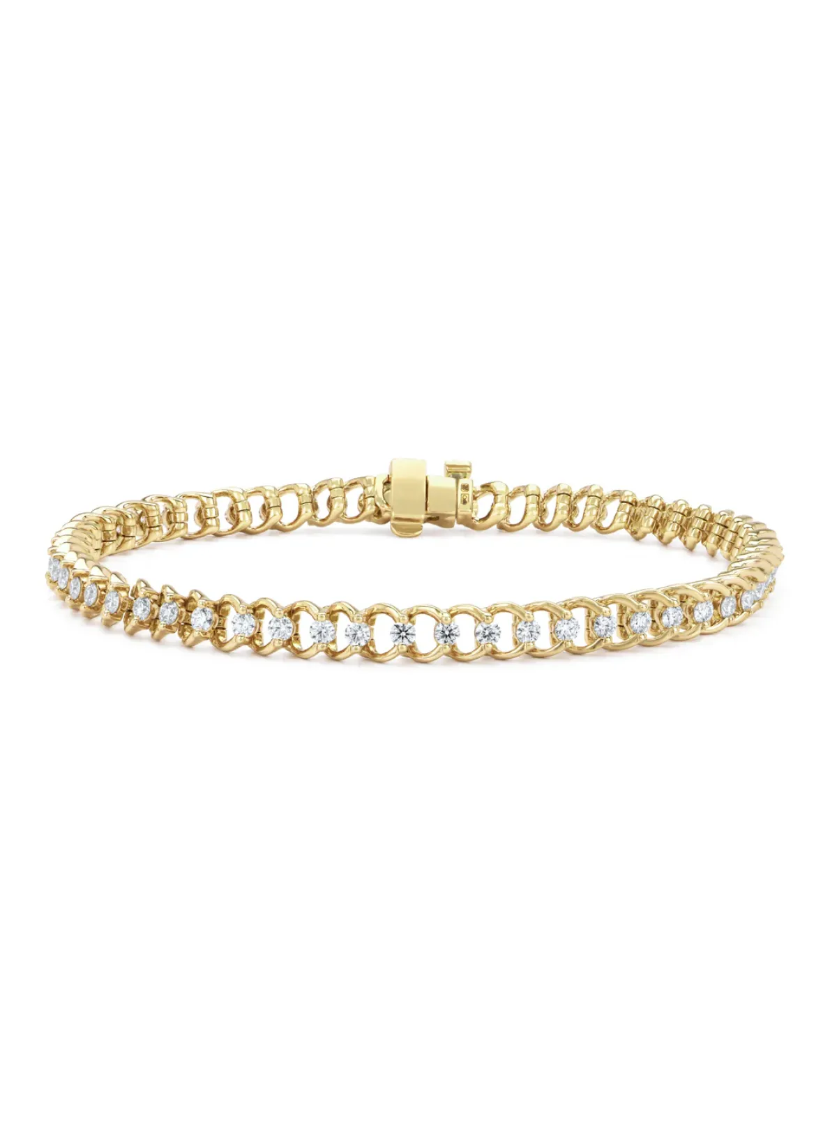 Diamond Point Geelgouden Armbanden|Diamanten Armbanden<Geelgouden armband, 1.81 ct diamant, Hearts & Arrows
