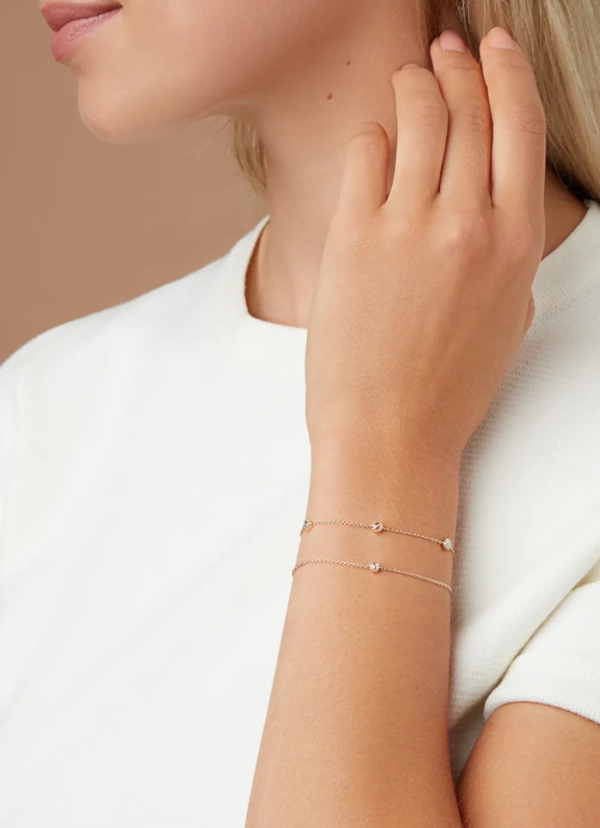 Diamond Point Geelgouden Armbanden|Diamanten Armbanden<Geelgouden armband, 0.08 ct diamant, Joy