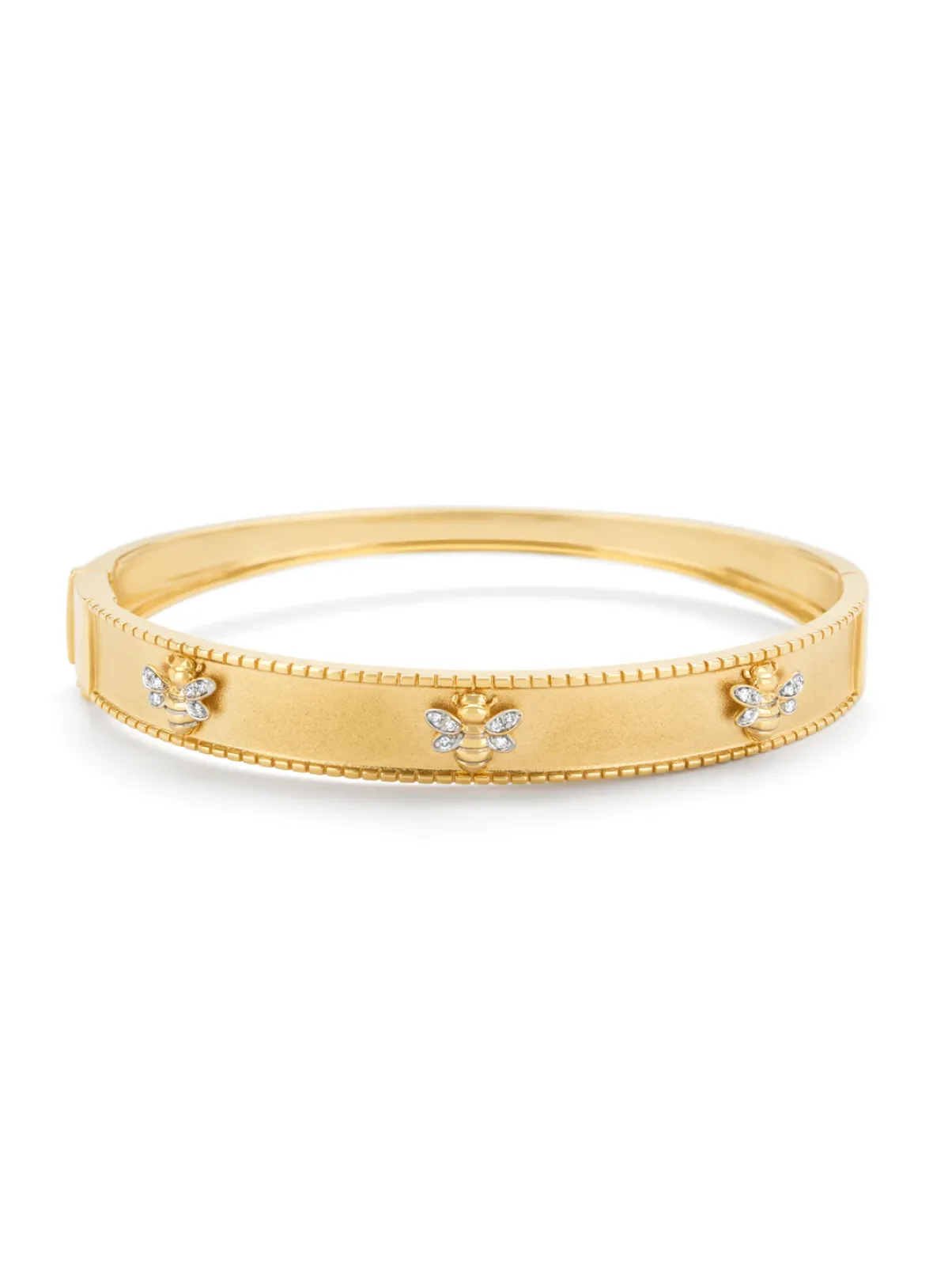 Diamond Point Geelgouden Armbanden|Diamanten Armbanden<Geelgouden armband, 0.06 ct diamant, Queen Bee