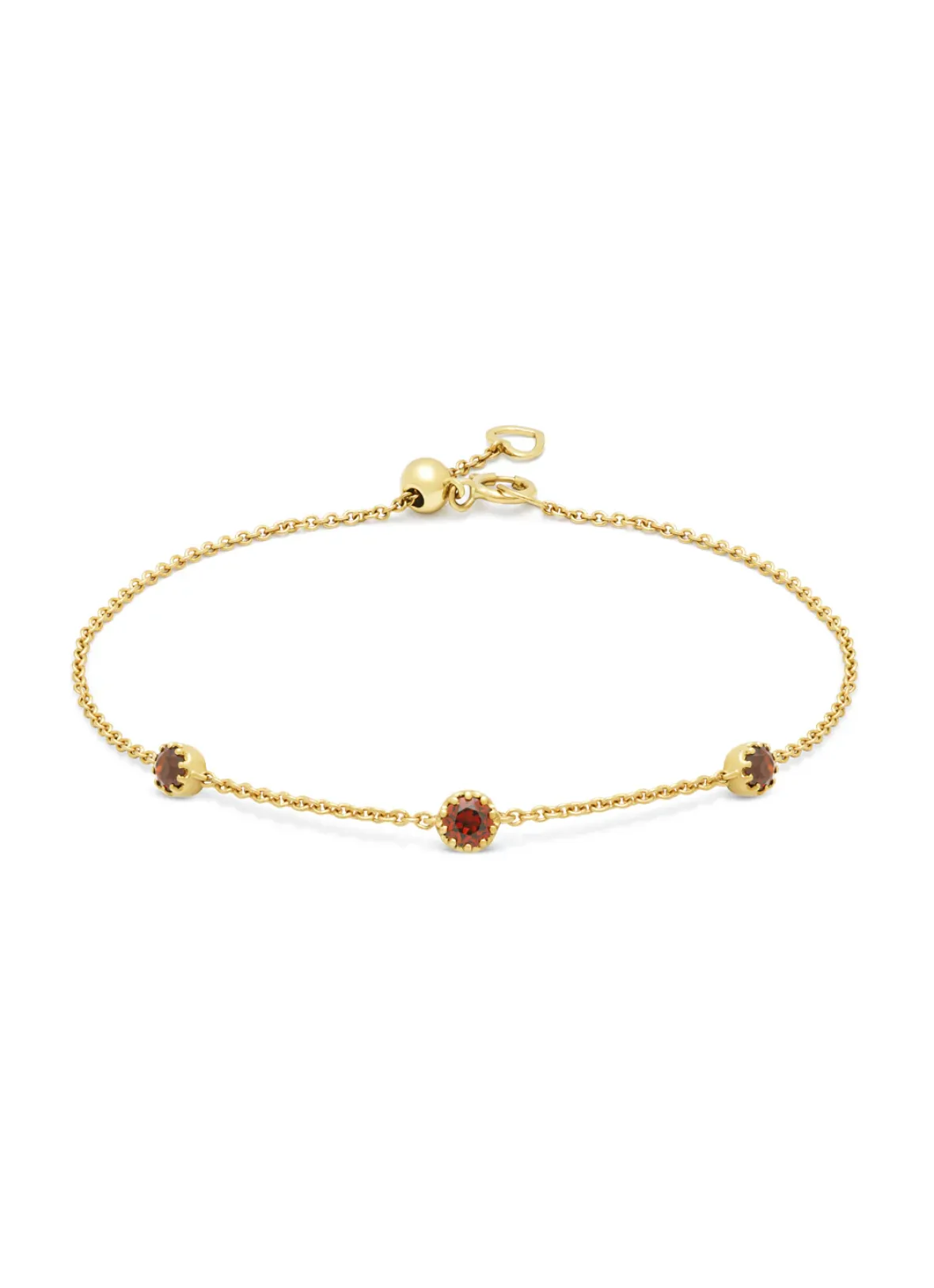 Diamond Point Geelgouden Armbanden|Armbanden Met Kleurstenen<Geelgouden armband, 0.39 ct granaat, Joy