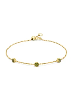Diamond Point Geelgouden Armbanden|Armbanden Met Kleurstenen<Geelgouden armband, 0.32 ct groene tourmalijn, Joy
