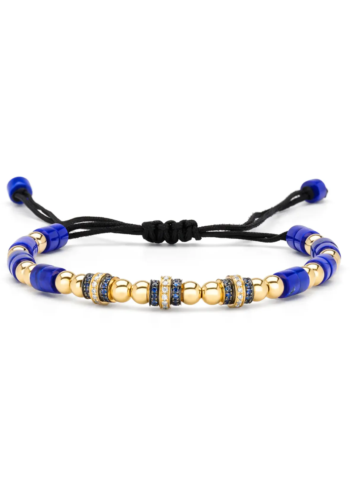 Diamond Point Geelgouden Armbanden|Armbanden Met Kleurstenen<Geelgouden armband, 12.60 ct lapis, Ensemble