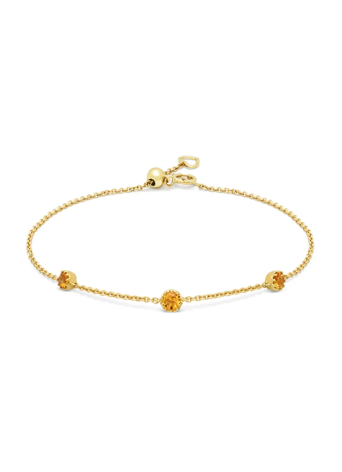 Diamond Point Geelgouden Armbanden|Armbanden Met Kleurstenen<Geelgouden armband, 0.29 ct madeira citrien, Joy
