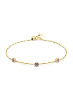 Diamond Point Geelgouden Armbanden|Armbanden Met Kleurstenen<Geelgouden armband, 0.32 ct paarse amethist, Joy