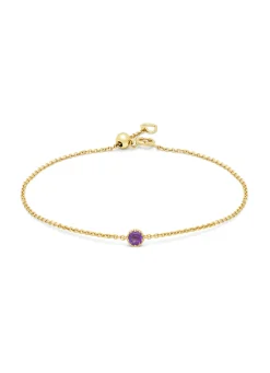 Diamond Point Geelgouden Armbanden|Armbanden Met Kleurstenen<Geelgouden armband, 0.11 ct paarse amethist, Joy
