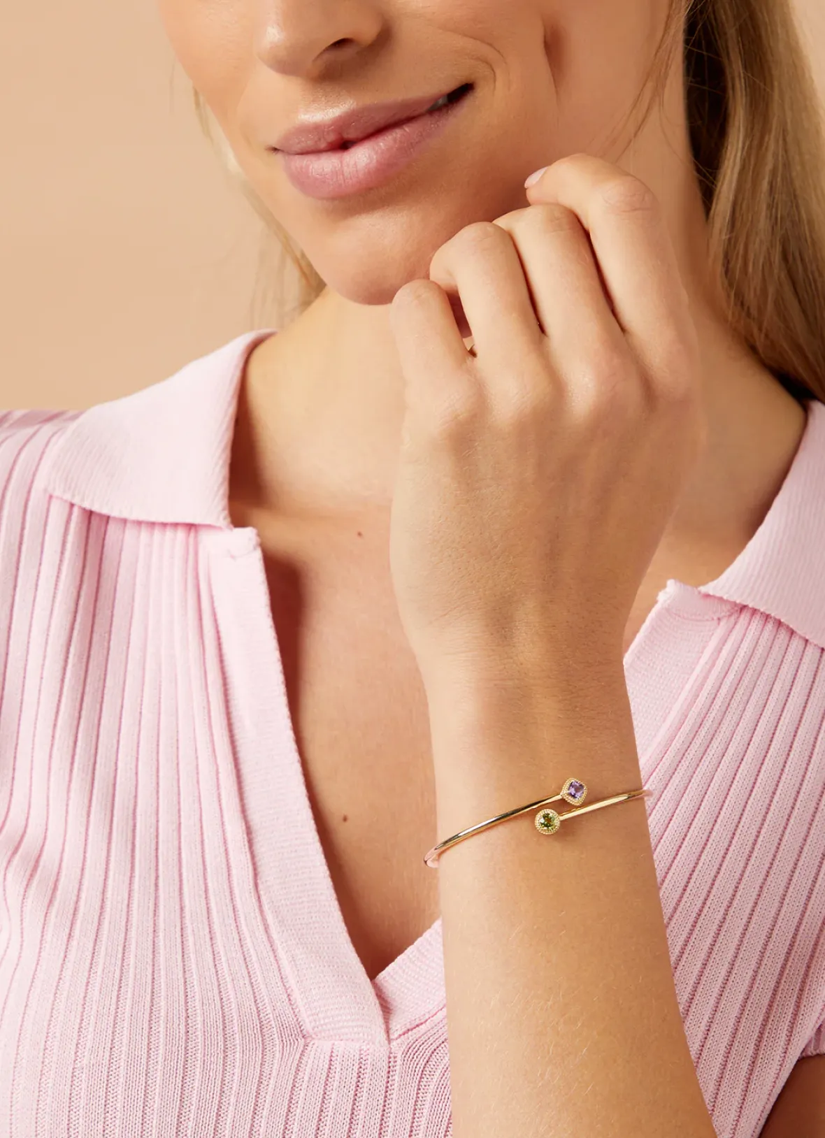 Diamond Point Geelgouden Armbanden|Armbanden Met Kleurstenen<Geelgouden armband, 0.23 ct peridoot, La Dolce Vita