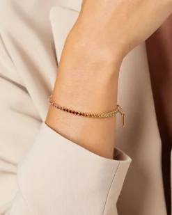 Diamond Point Geelgouden Armbanden|Armbanden Met Kleurstenen<Geelgouden armband, 0.28 ct topaas, Ensemble