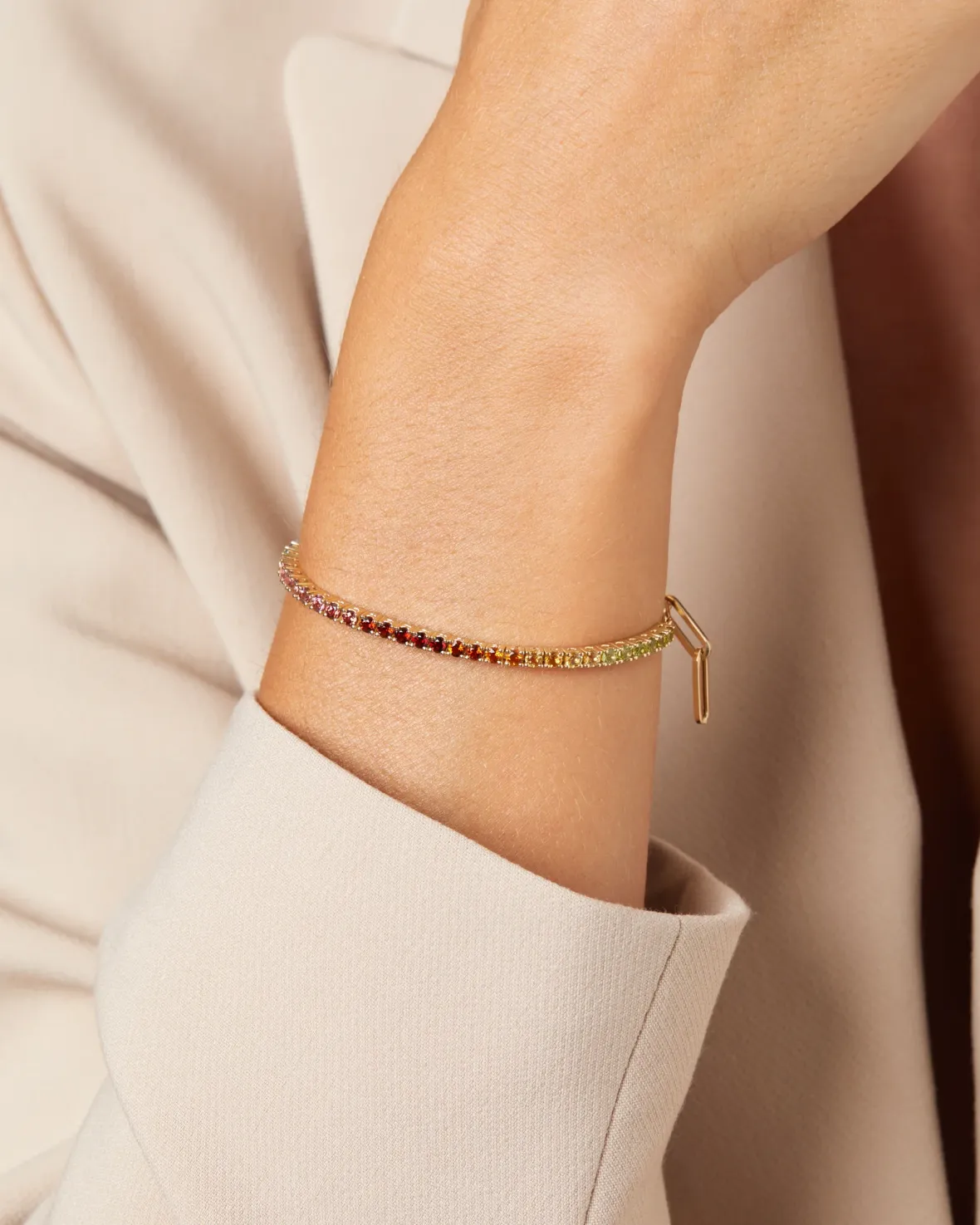 Diamond Point Geelgouden Armbanden|Armbanden Met Kleurstenen<Geelgouden armband, 0.28 ct topaas, Ensemble