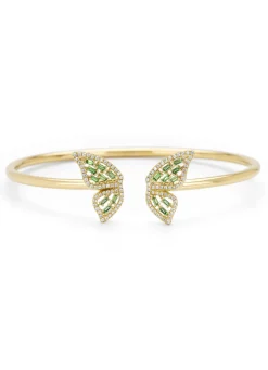 Diamond Point Geelgouden Armbanden|Armbanden Met Kleurstenen<Geelgouden armband, 0.29 ct tsavoriet, Butterfly Kisses