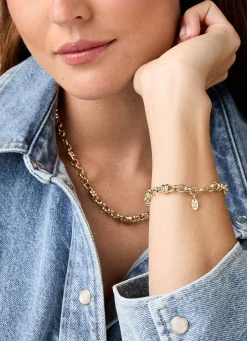 Diamond Point Geelgouden Armbanden|Schakelarmbanden<Geelgouden armband Timeless Treasures 20 cm