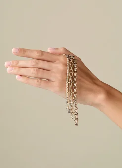 Diamond Point Geelgouden Armbanden|Schakelarmbanden<Geelgouden armband Timeless Treasures 19 cm