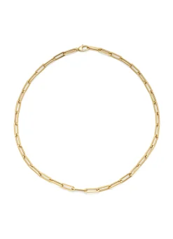 Diamond Point Geelgouden Colliers|Schakel Colliers<Geelgouden collier Closed Forever 45 cm