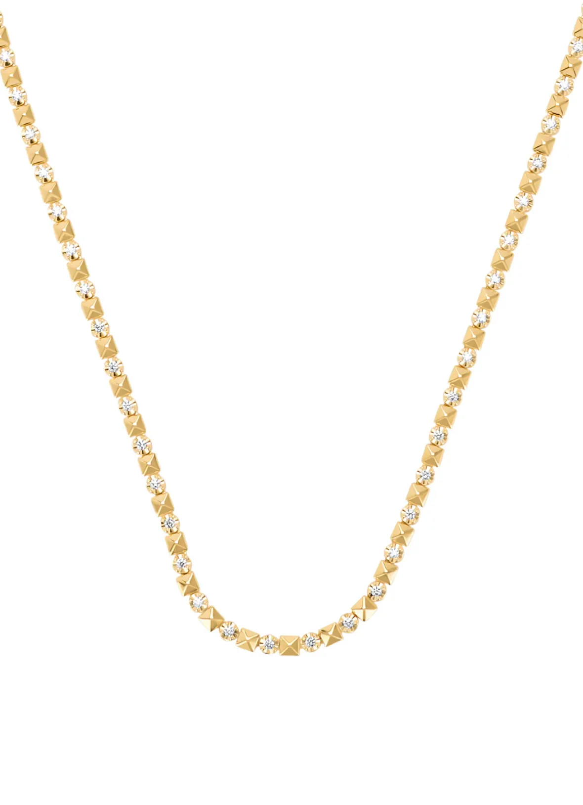 Diamond Point Geelgouden Colliers|Diamanten Colliers<Geelgouden collier, 0.47 ct diamant, Ensemble