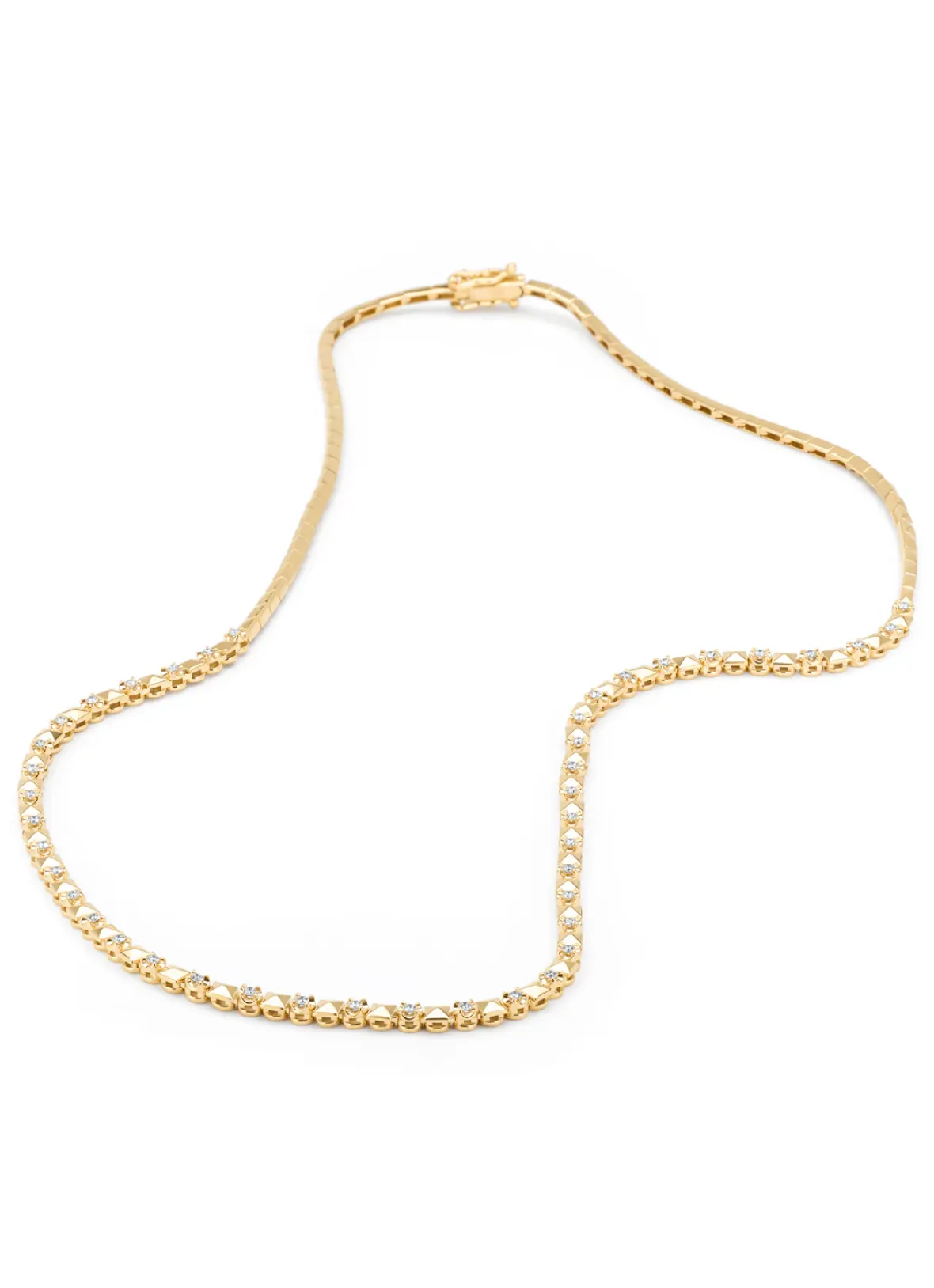 Diamond Point Geelgouden Colliers|Diamanten Colliers<Geelgouden collier, 0.47 ct diamant, Ensemble