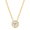 Diamond Point Geelgouden Colliers|Diamanten Colliers<Geelgouden collier, 0.20 ct diamant, Hearts & Arrows