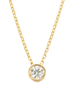 Diamond Point Geelgouden Colliers|Diamanten Colliers<Geelgouden collier, 0.20 ct diamant, Hearts & Arrows