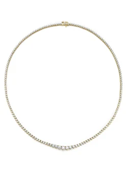 Diamond Point Geelgouden Colliers|Diamanten Colliers<Geelgouden collier, 7.63 ct diamant, Hearts & Arrows