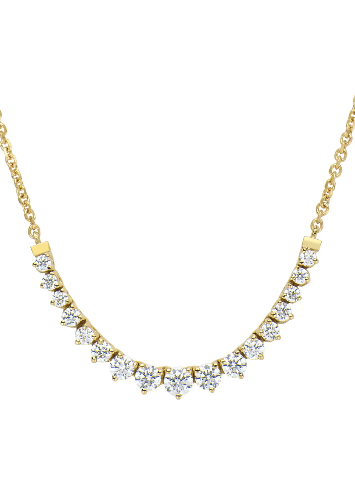 Diamond Point Geelgouden Colliers|Diamanten Colliers<Geelgouden collier, 1.10 ct diamant, Hearts & Arrows