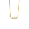 Diamond Point Geelgouden Colliers|Diamanten Colliers<Geelgouden collier, 0.11 ct diamant, Joy