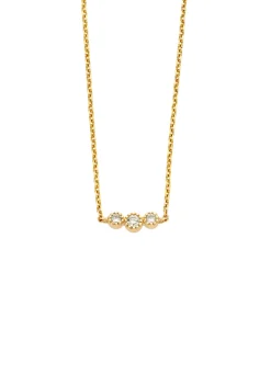 Diamond Point Geelgouden Colliers|Diamanten Colliers<Geelgouden collier, 0.11 ct diamant, Joy