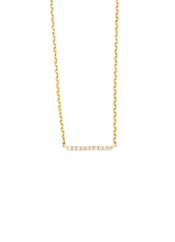 Diamond Point Geelgouden Colliers|Diamanten Colliers<Geelgouden collier, 0.03 ct diamant, Joy