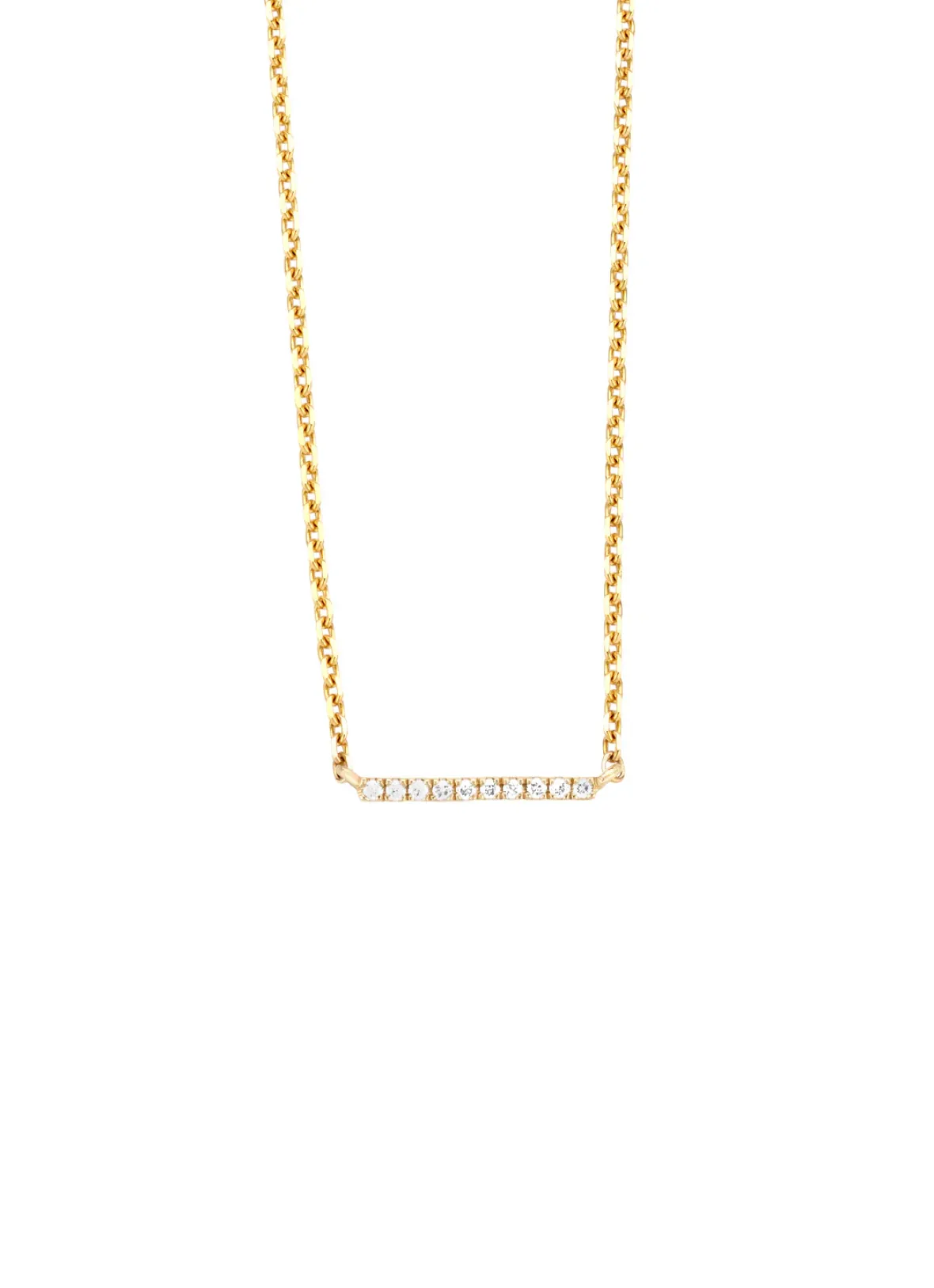 Diamond Point Geelgouden Colliers|Diamanten Colliers<Geelgouden collier, 0.03 ct diamant, Joy