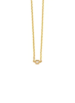 Diamond Point Geelgouden Colliers|Diamanten Colliers<Geelgouden collier, 0.04 ct diamant, Joy