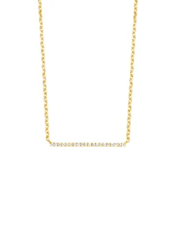 Diamond Point Geelgouden Colliers|Diamanten Colliers<Geelgouden collier, 0.06 ct diamant, Joy