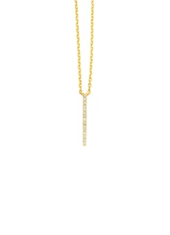 Diamond Point Geelgouden Colliers|Diamanten Colliers<Geelgouden collier, 0.05 ct diamant, Joy