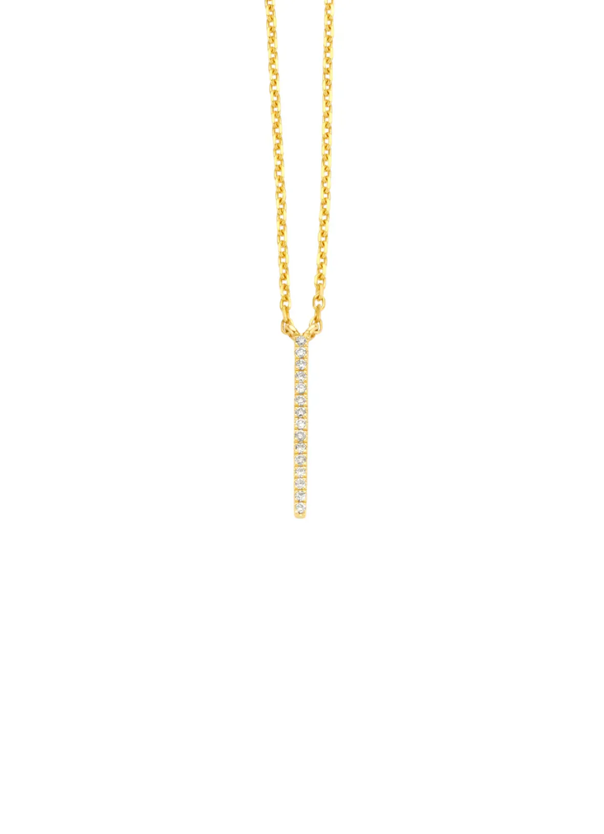 Diamond Point Geelgouden Colliers|Diamanten Colliers<Geelgouden collier, 0.05 ct diamant, Joy