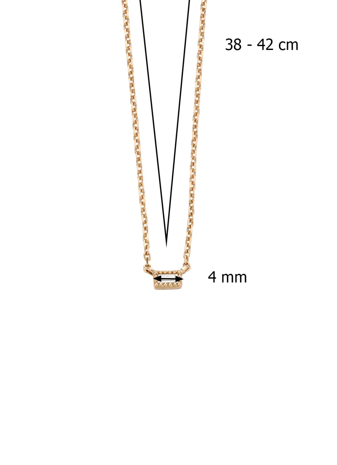 Diamond Point Geelgouden Colliers|Diamanten Colliers<Geelgouden collier, 0.05 ct diamant, Joy