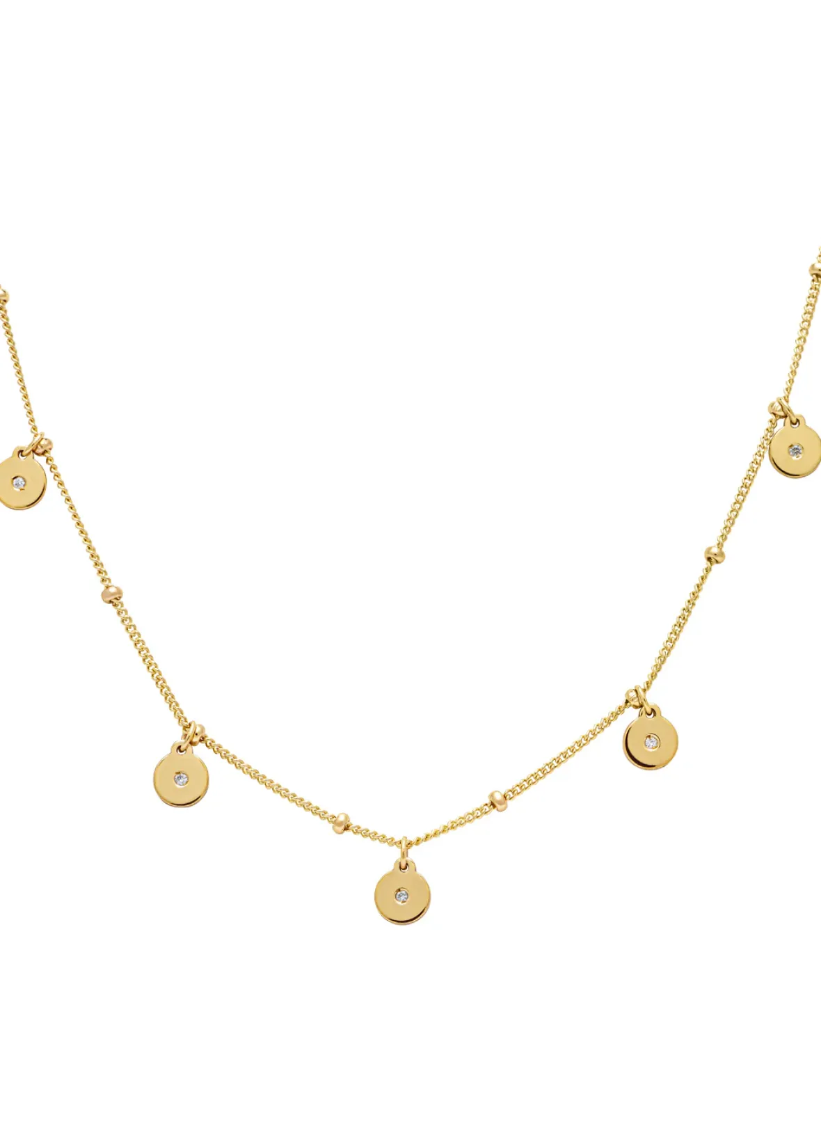 Diamond Point Geelgouden Colliers|Diamanten Colliers<Geelgouden collier, 0.03 ct diamant, Marigold