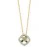 Diamond Point Geelgouden Colliers|Colliers Met Kleurstenen<Geelgouden collier, 1.61 ct groene amethist, Fiësta