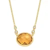 Diamond Point Geelgouden Colliers|Colliers Met Kleurstenen<Geelgouden collier, 1.85 ct oranje citrien, Philosophy