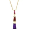 Diamond Point Geelgouden Colliers|Colliers Met Kleurstenen<Geelgouden collier, 0.73 ct paarse amethist, Gallery