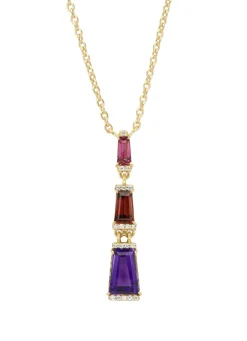 Diamond Point Geelgouden Colliers|Colliers Met Kleurstenen<Geelgouden collier, 0.73 ct paarse amethist, Gallery
