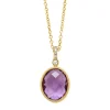 Diamond Point Geelgouden Colliers|Colliers Met Kleurstenen<Geelgouden collier, 1.88 ct paarse amethist, Philosophy