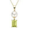 Diamond Point Geelgouden Colliers|Colliers Met Kleurstenen<Geelgouden collier, 0.90 ct peridoot, Rivièra